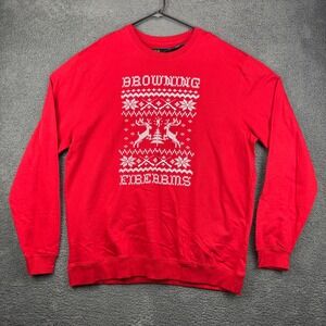 Browning Red‎ Ugly Christmas Sweater Long Sleeve Sweatshirt XXXL